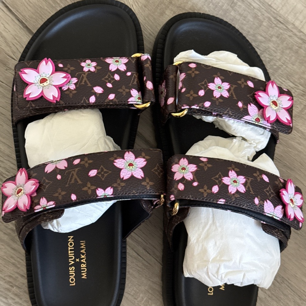 Louis Vuitton x Murakami Floral Sandals NWT size 38